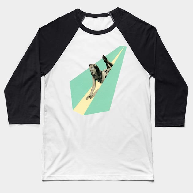 Slide Baseball T-Shirt by Cassia